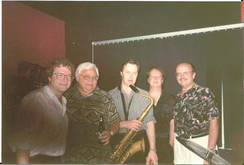 L to R - Mark Zaret, Sam Noto, Kirk MacDonald, myself, Bob Maclaren