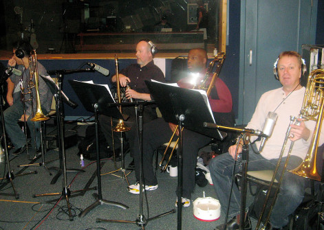 the trombone section